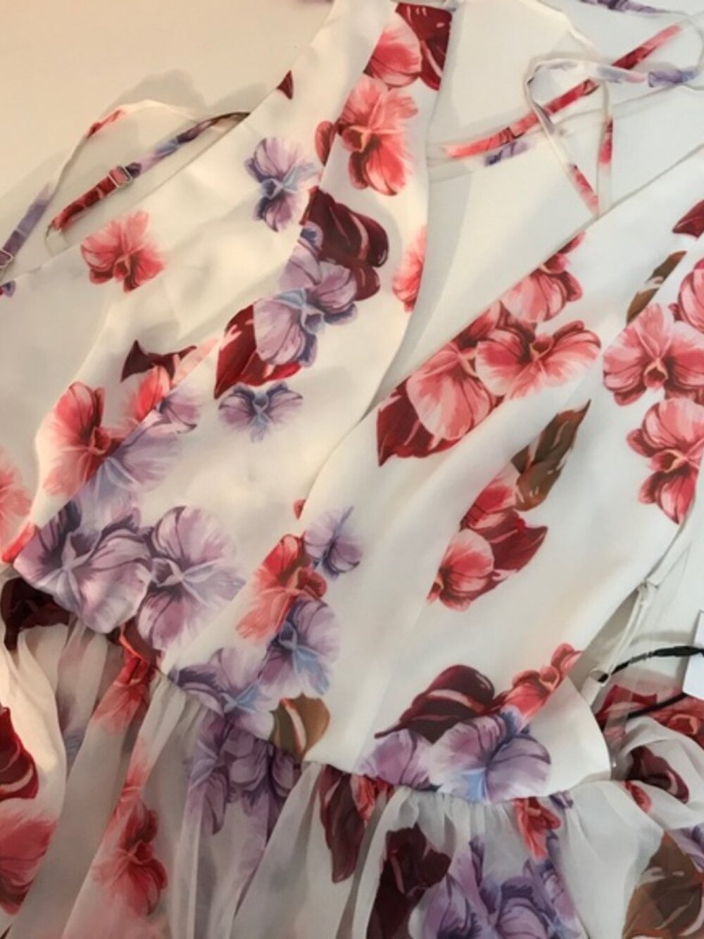 FAME AND PARTNERS  Halter Floral Evening Dress 1888 - Picture 5 of 7